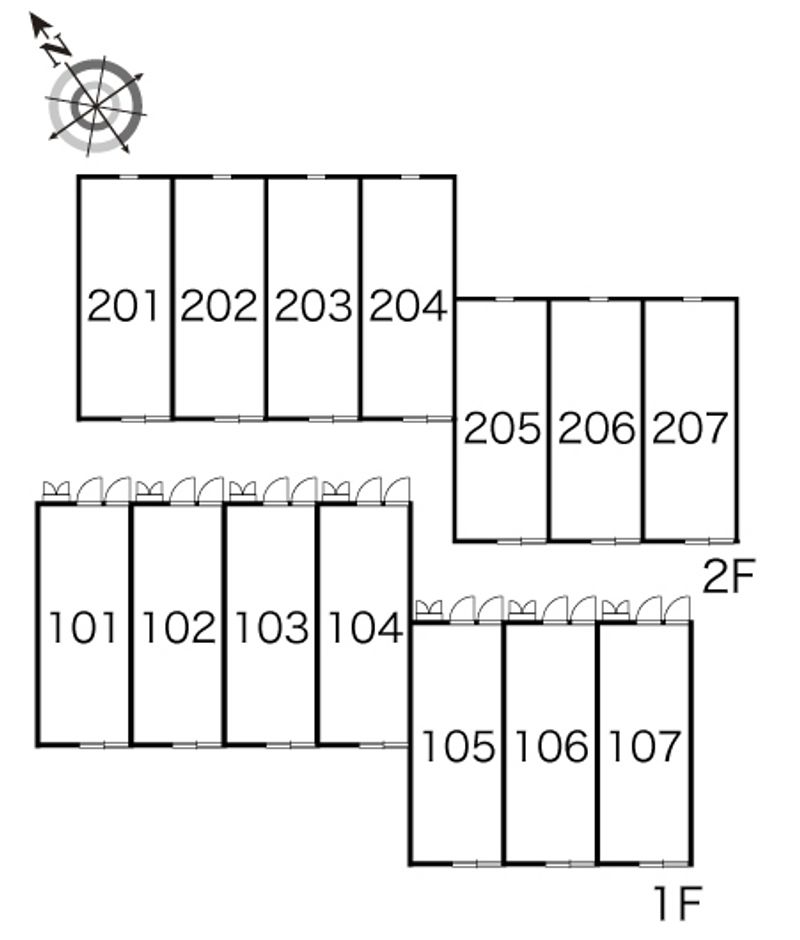 レオパレスアネシス 間取り配置図
