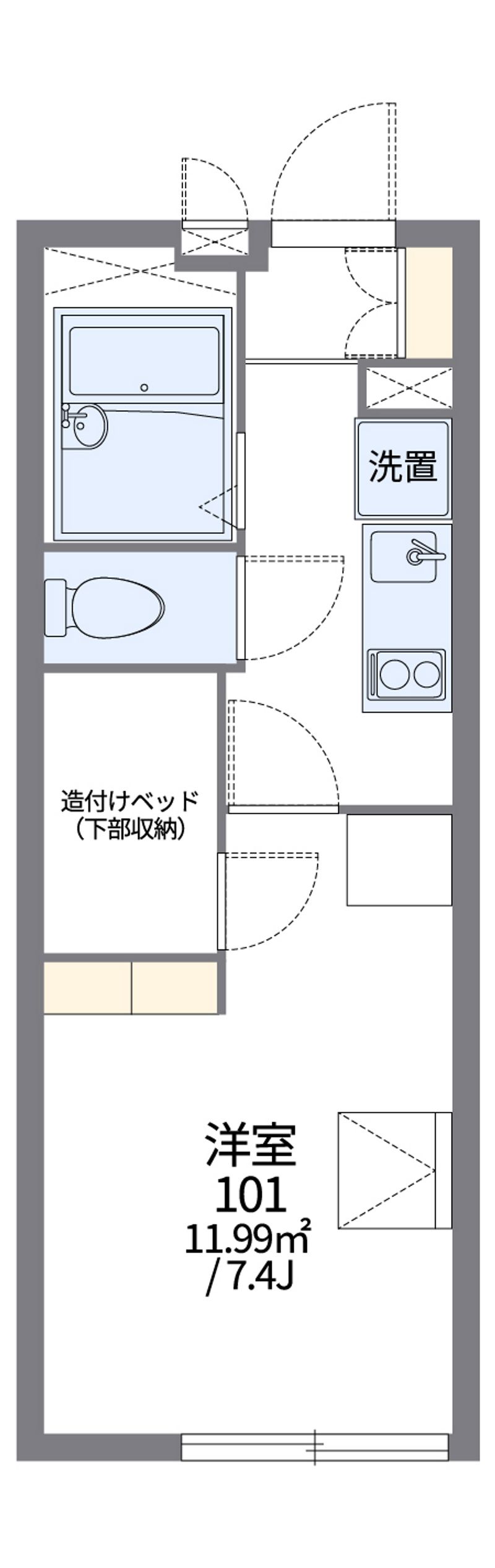 レオパレスクイント 間取図