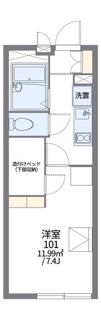 レオパレスクイント 間取り図