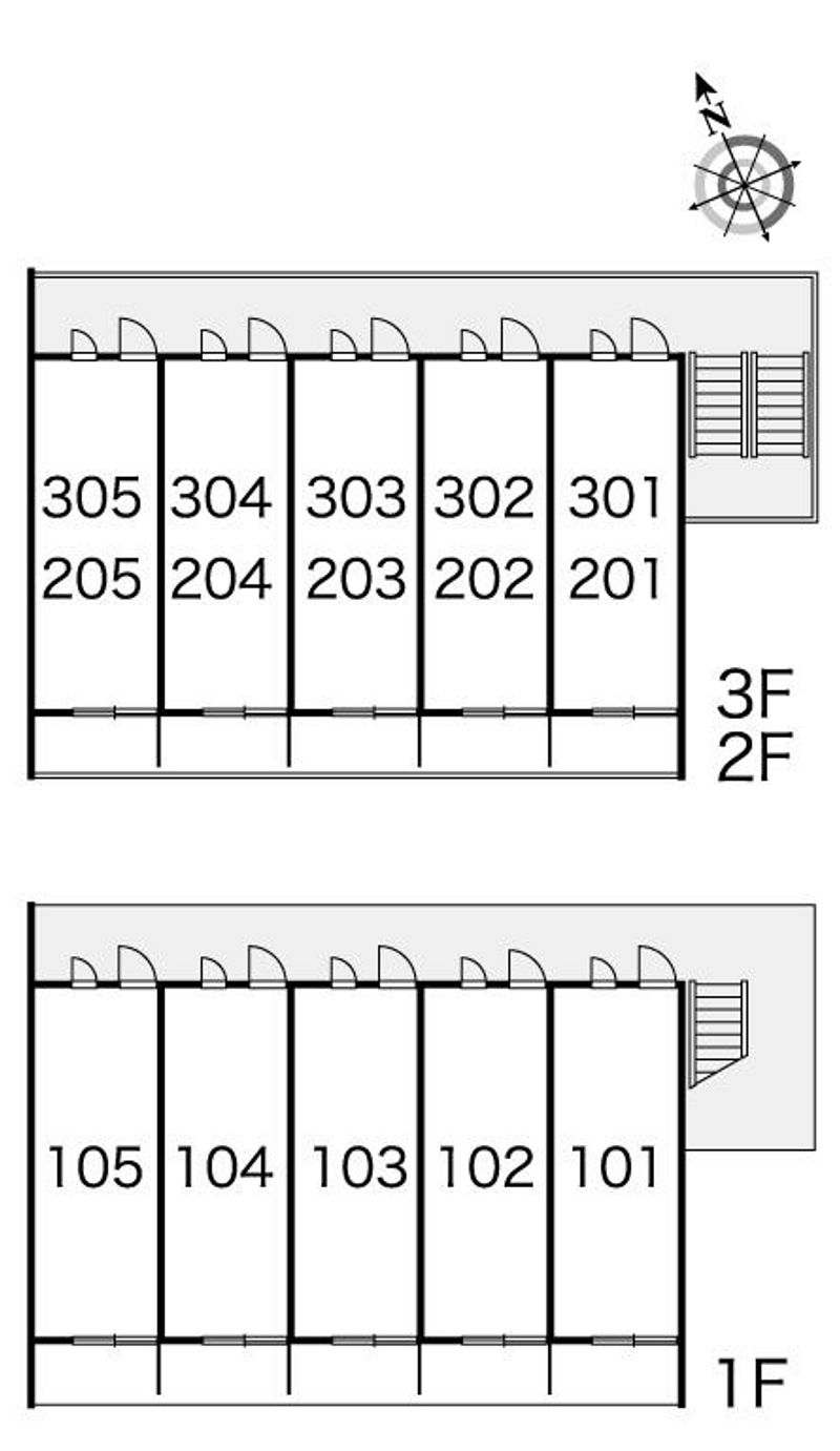 レオパレス祇園 間取配置図