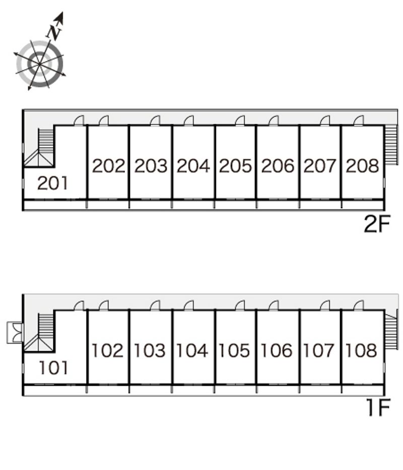 レオパレスαアルファー 間取配置図