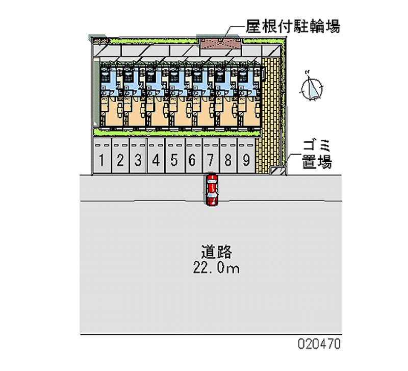 レオパレスれんげそう 月極駐車場