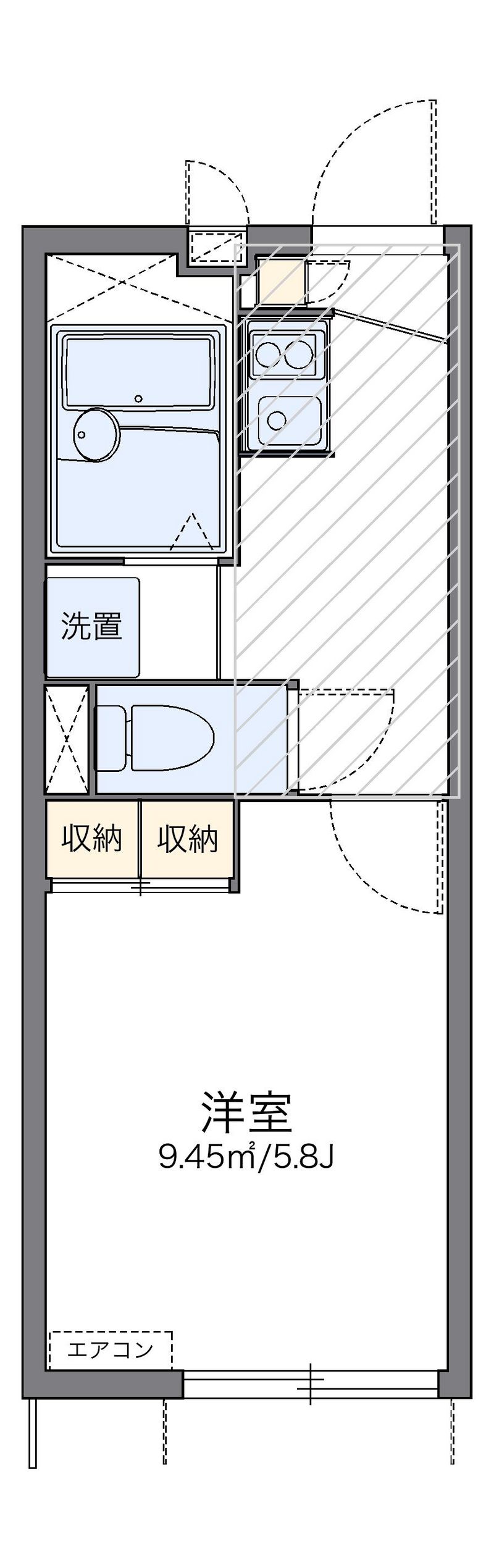 レオパレス西ノ前ハイツ 間取り