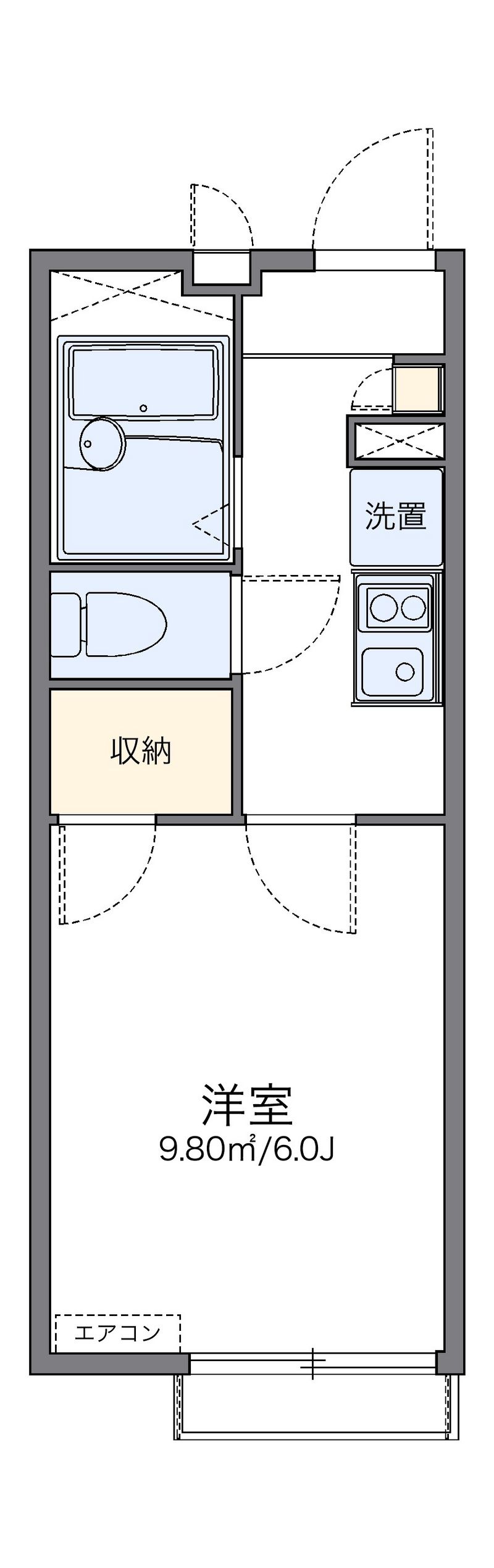 レオパレスサンガーデン 間取図