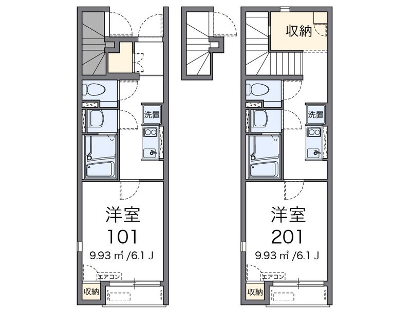 レオネクストオカムラハイツ３ 間取図