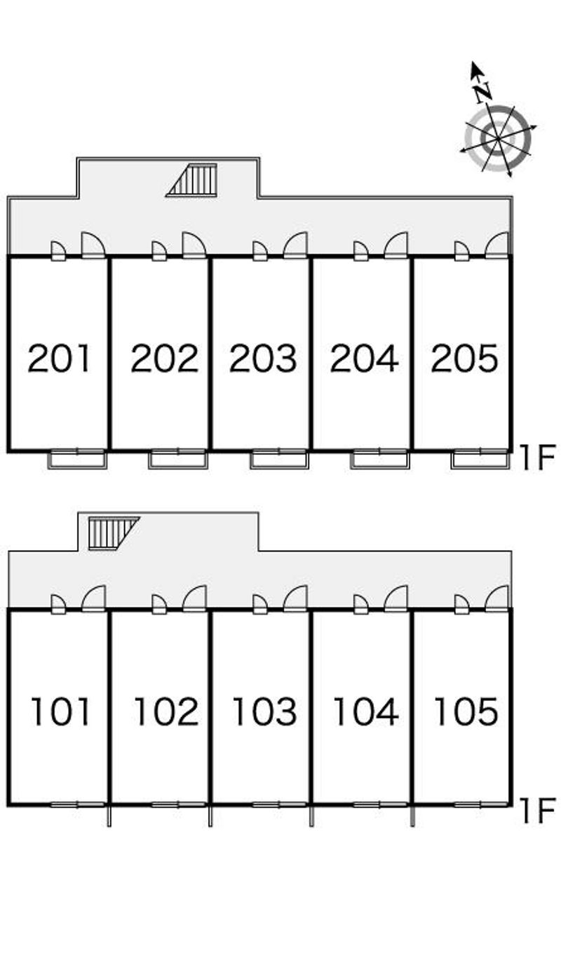 レオパレスアロハＢ 間取り配置図