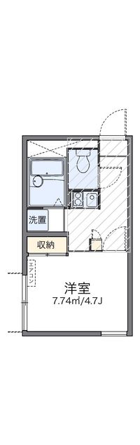 レオパレスけやきⅡ 間取り図