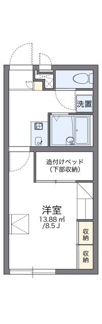 レオパレスサンシャインⅡ 間取り図