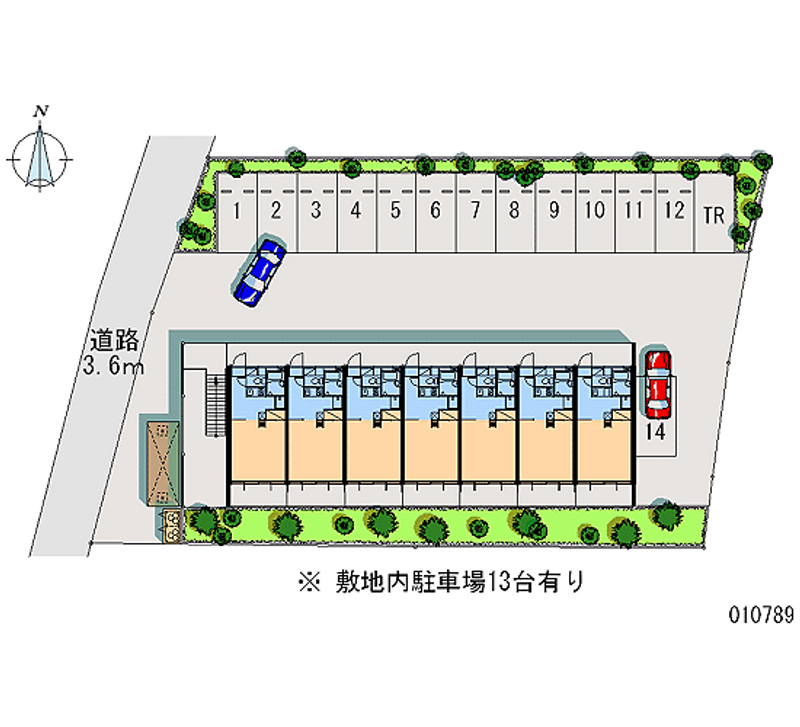 10789 Monthly parking lot