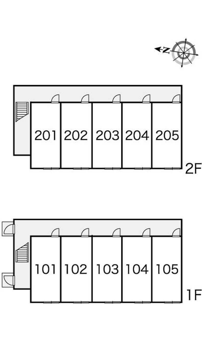 レオパレスリラ美香保 間取配置図