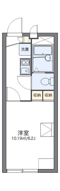 レオパレスマーブル代継 間取り図