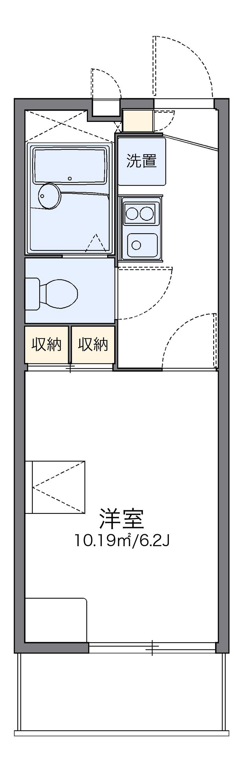 レオパレスＰｌａｃｉｄｏ 間取図