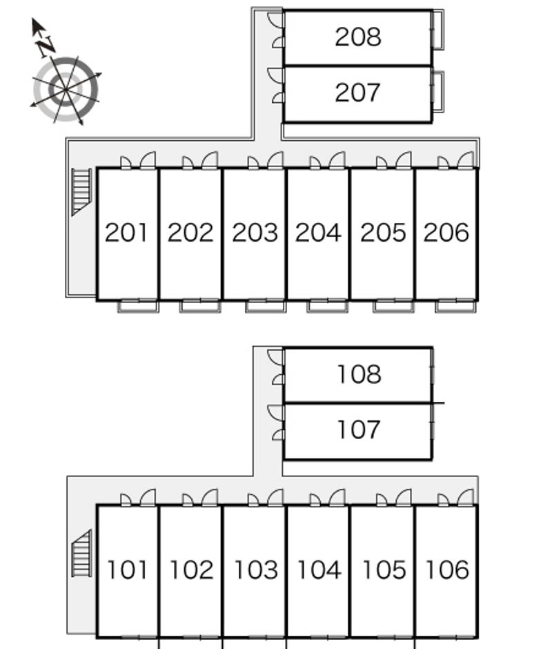 レオパレスリヴェール峰高 間取配置図
