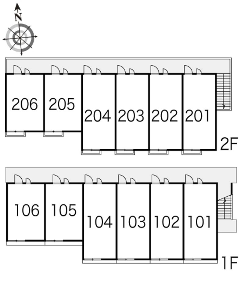 レオパレス伏見Ⅰ 間取配置図
