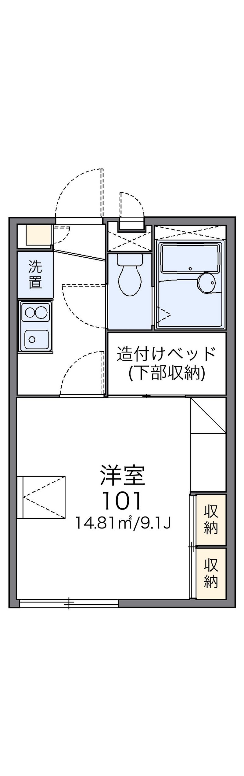 レオパレスレザン 間取図