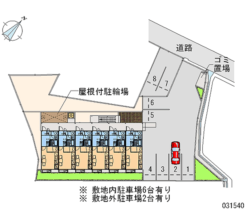 レオパレス箱作ウエスト 月極駐車場