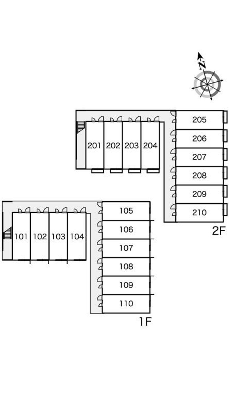 レオパレスＭａｋｅａｒｒｏｗ 間取配置図
