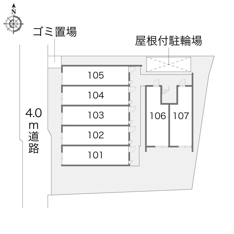 アルク中川コート 配置図
