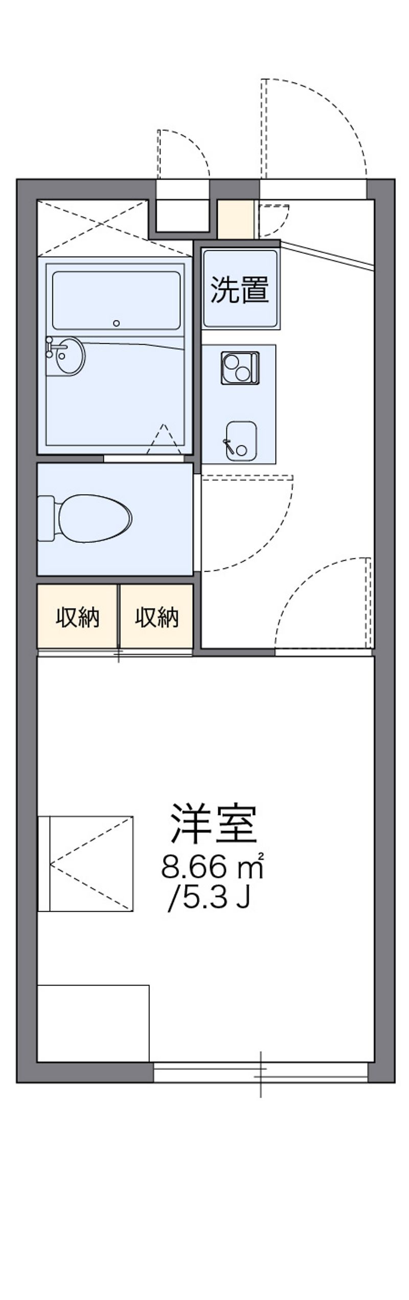 レオパレスメゾン・ド・津島 間取図