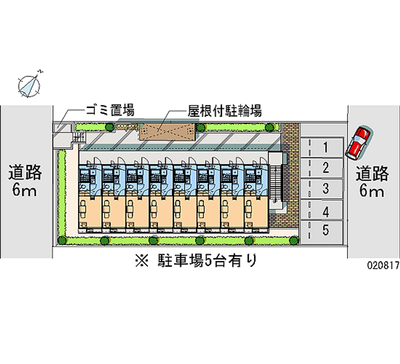 レオパレスハーモニー 月極駐車場