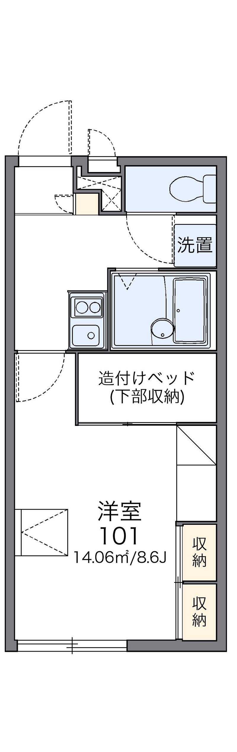 レオパレスＴａＫｅＯⅡ　　 間取図