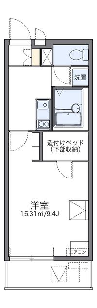 レオパレス小松駅東 間取り図