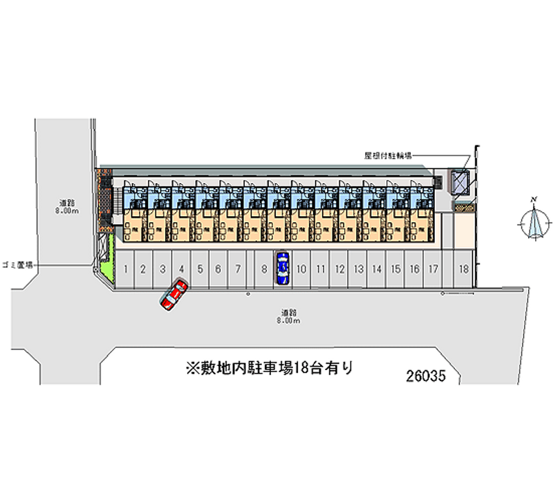 レオパレスエスペーロ 月極駐車場