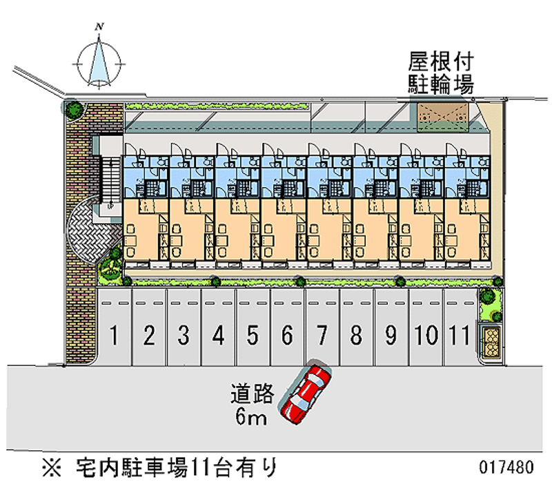 レオパレスサンヒルズ 月極駐車場