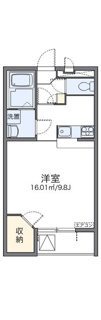 レオパレス天上野Ⅱ 間取り図