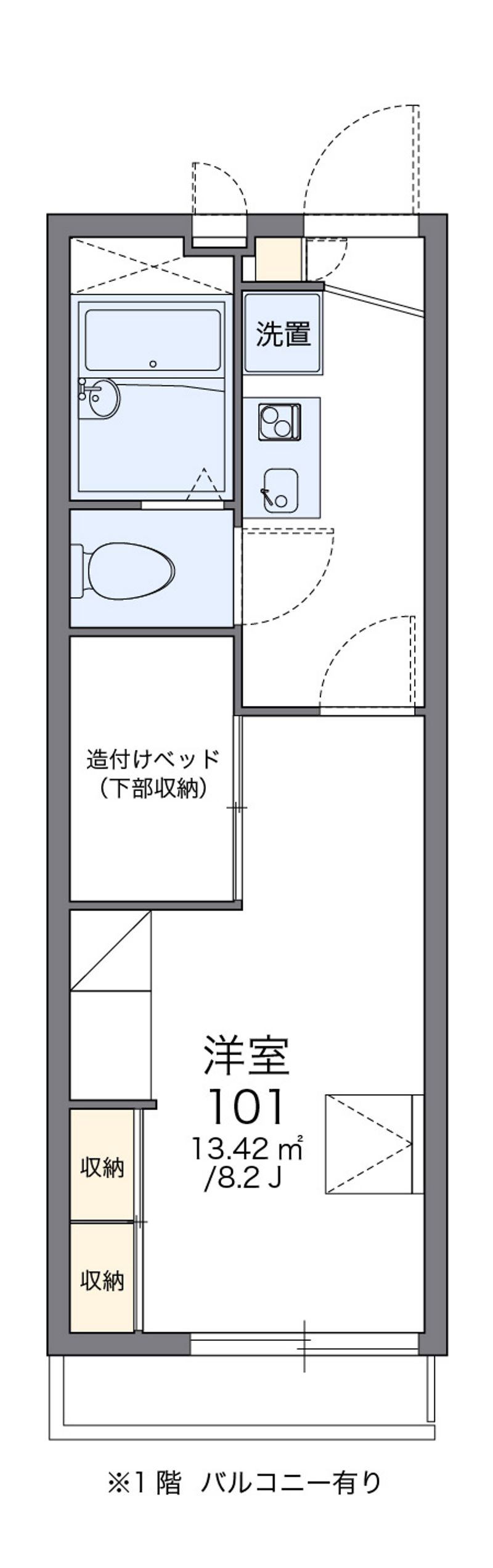 レオパレスコンフォートⅡ 間取図