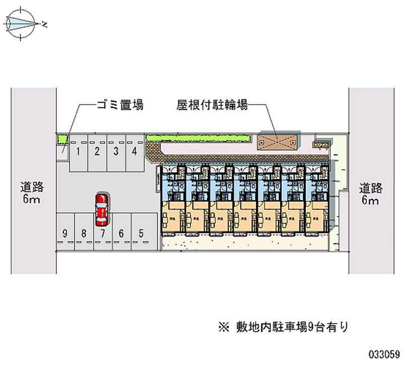レオパレスアークⅡ 月極駐車場