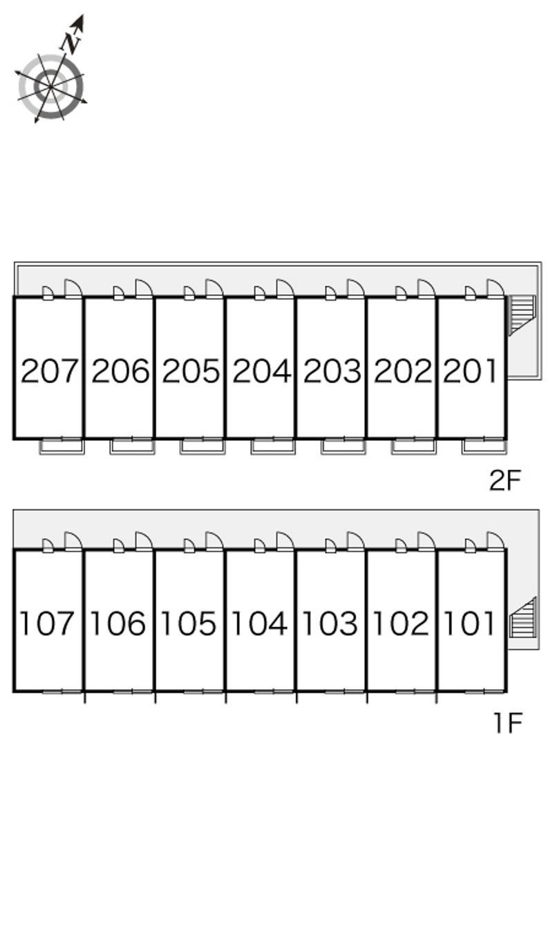 レオパレスあぶらや 間取配置図