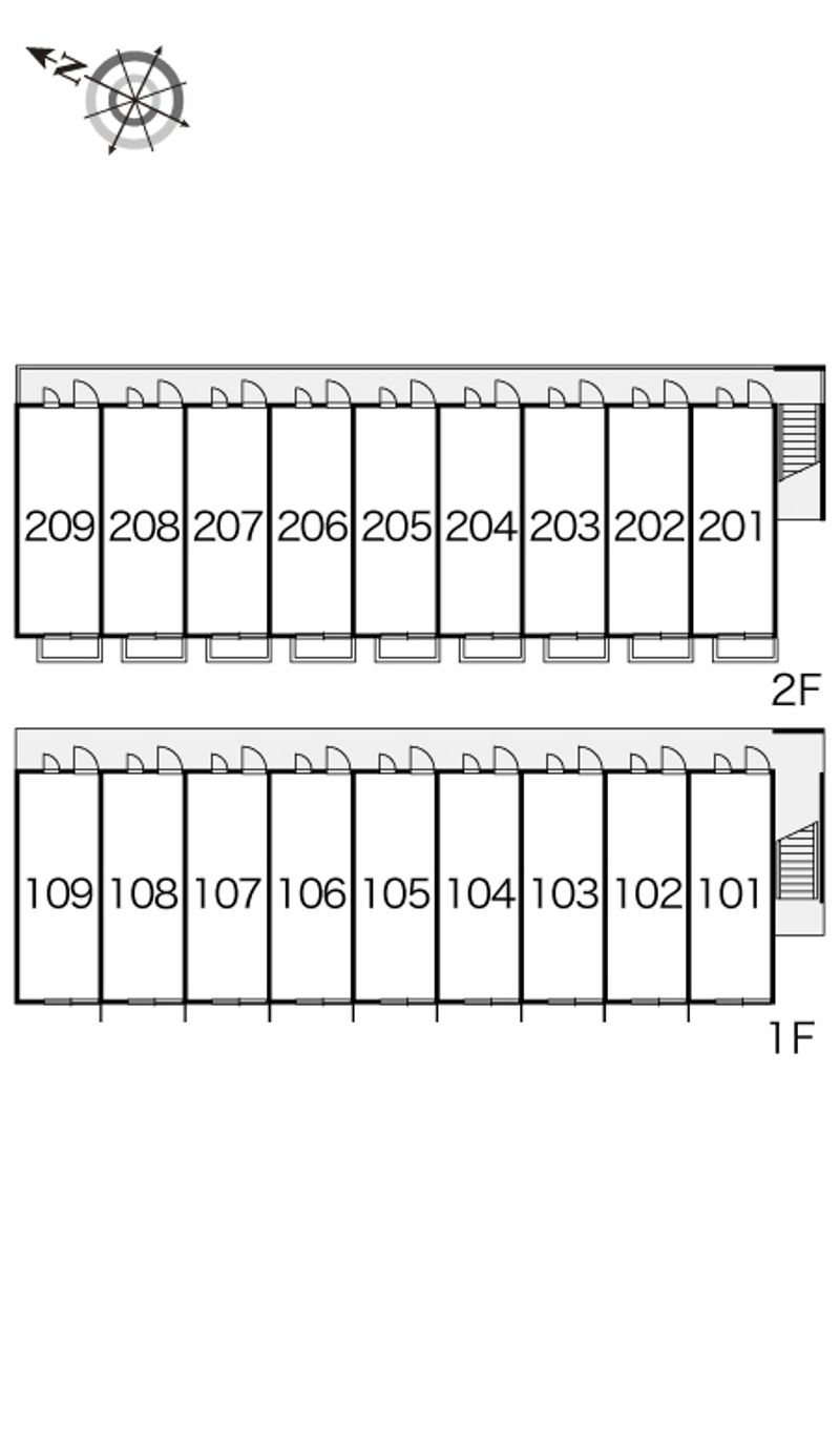 レオパレスシャトーエグゼ 間取り配置図
