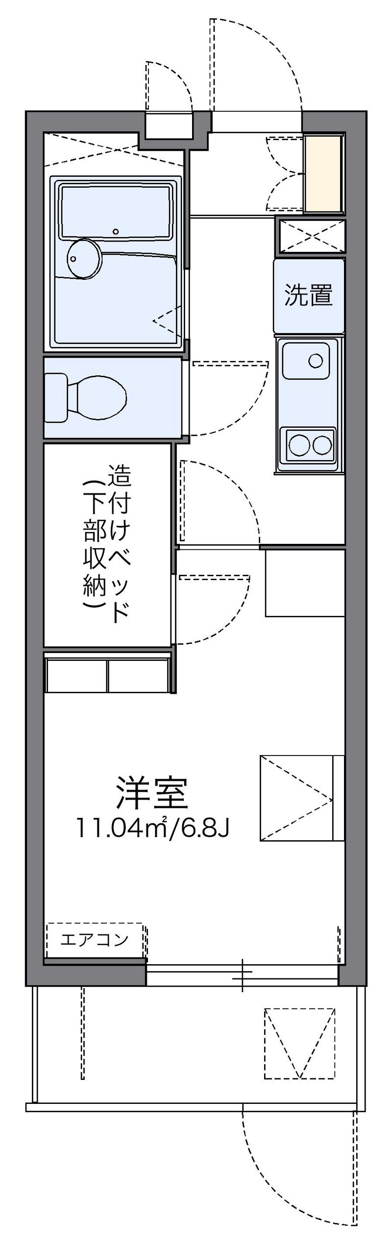 レオパレス西千石町 間取図