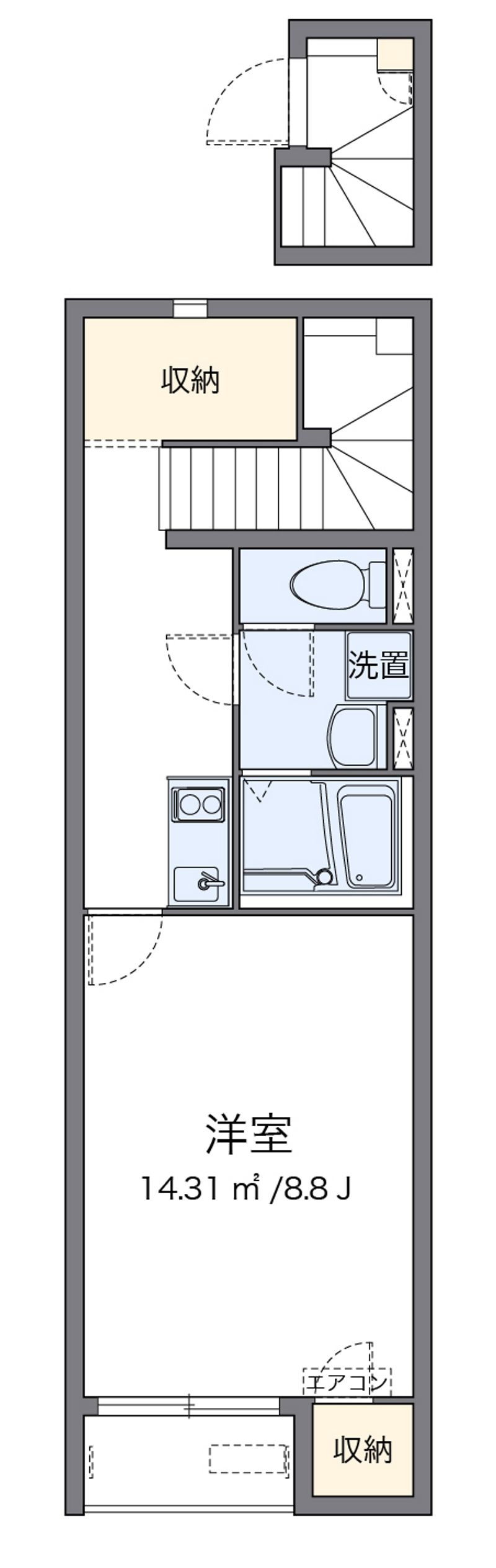 クレイノプルメリア２３ 間取図