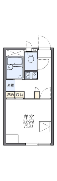 レオパレス水戸 間取り図