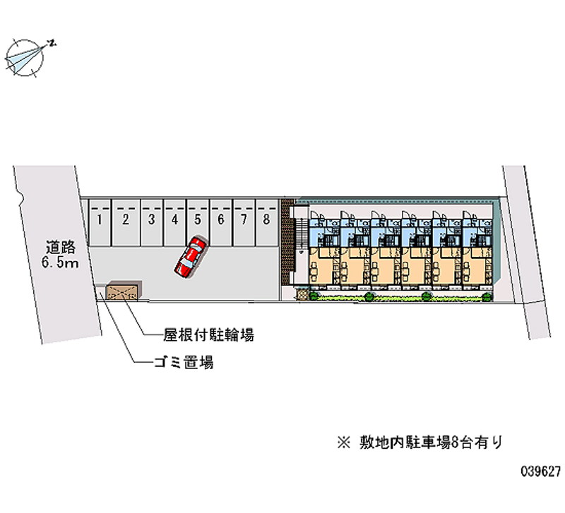 レオパレスおとがわ 月極駐車場