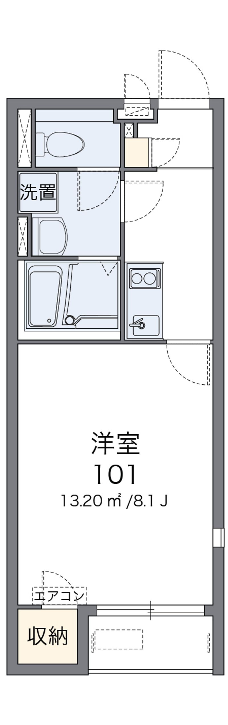 レオネクストＣａｓｔｌｅ 間取図