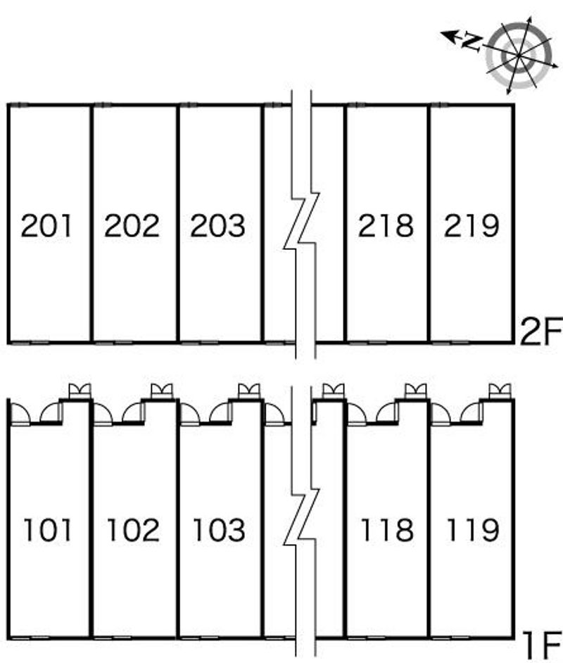 レオパレスヤバラ 間取り配置図