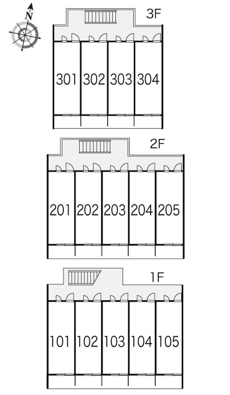 レオパレス大塚ハウス 間取り配置図