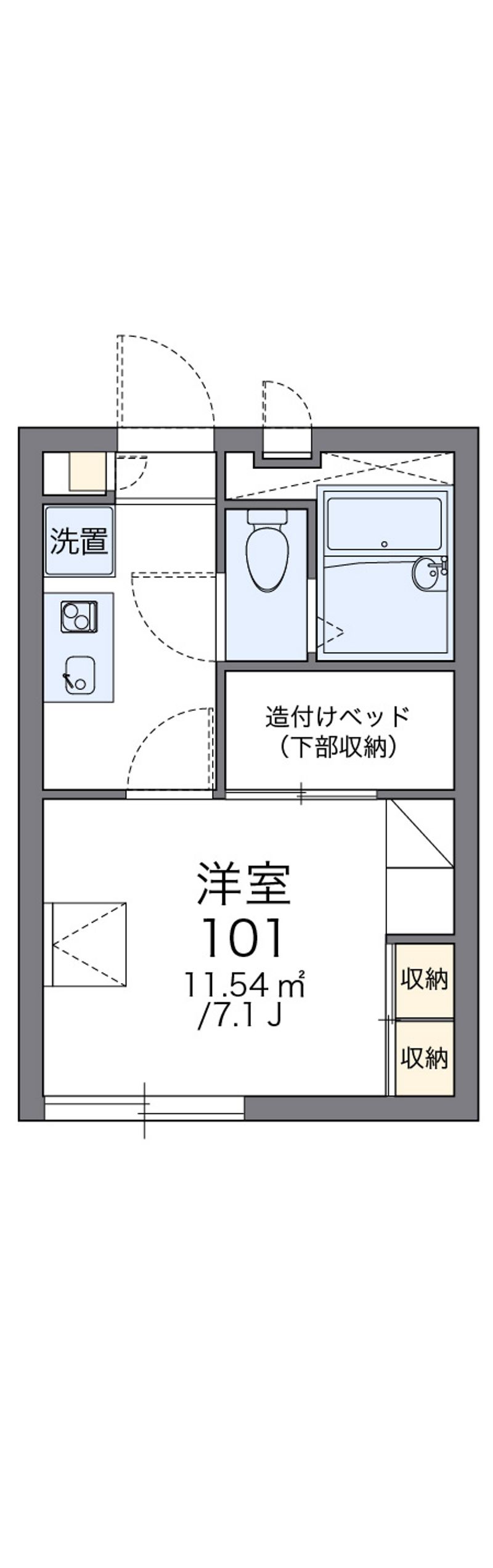 レオパレスロイヤル 間取図