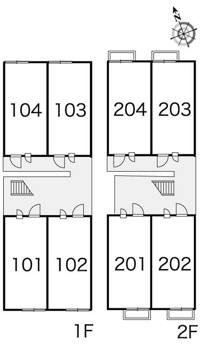 レオパレスサクラパークＡ 間取配置図