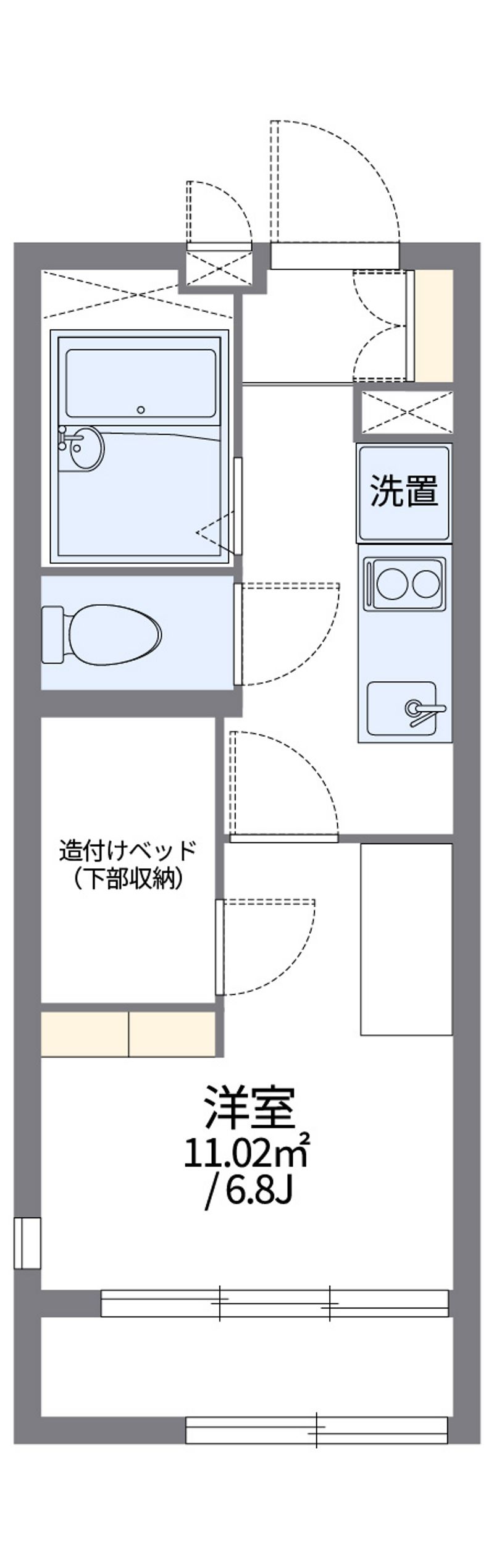 レオパレス鳥羽街道ファミリア 間取図
