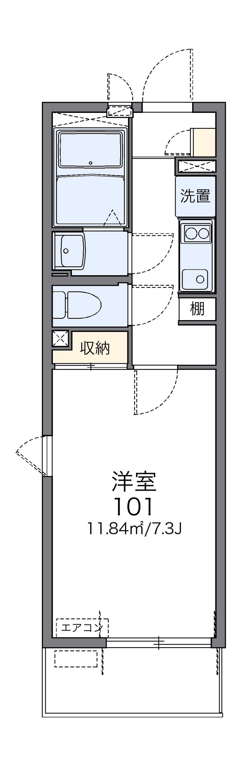 レオネクスト江坂ハイツ 間取図