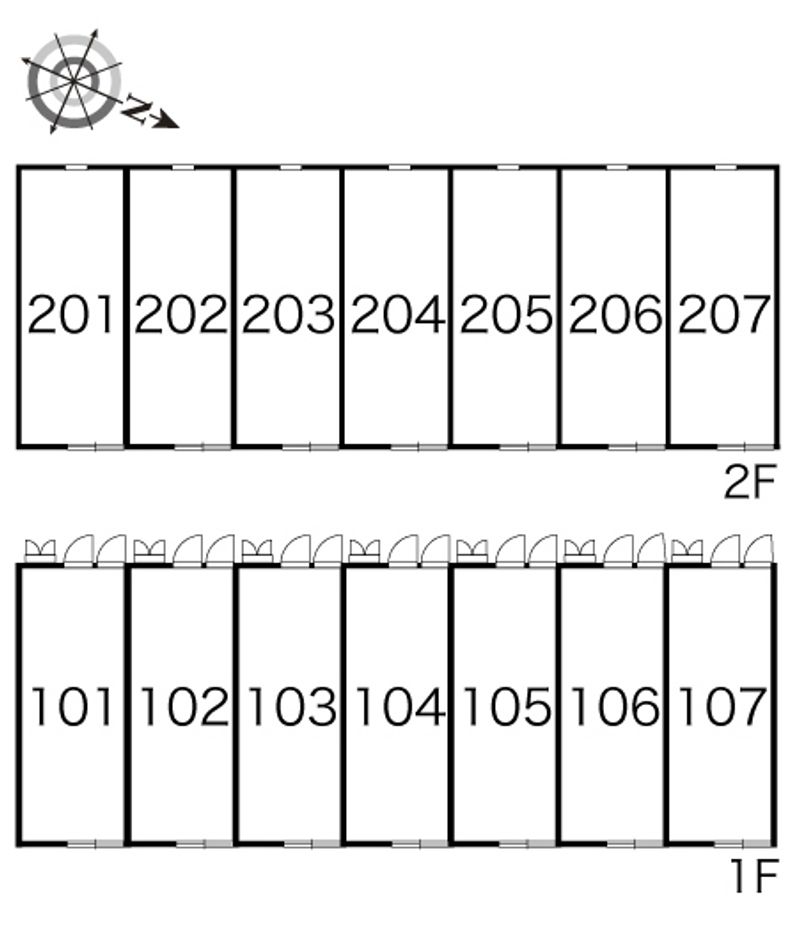 レオパレスＪＯＹⅠ 間取り配置図