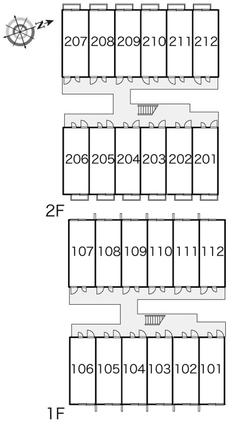 レオパレスサンライズ 間取配置図