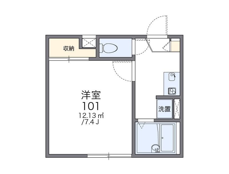 レオパレス三綱 間取図