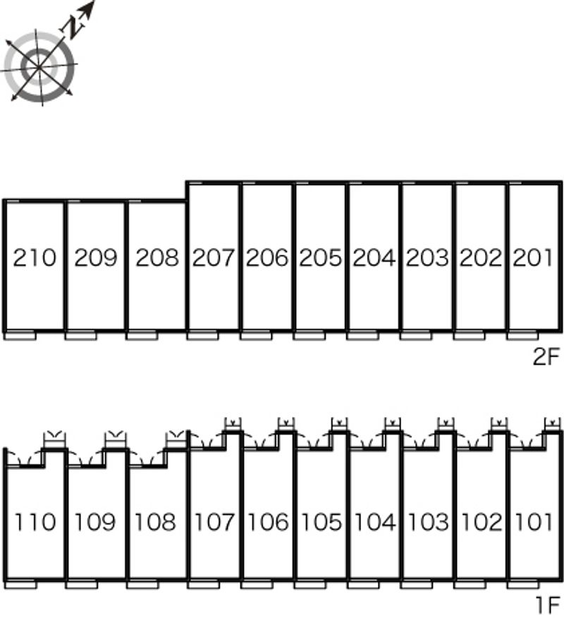レオパレスフロラシオン　Ⅲ 間取り配置図