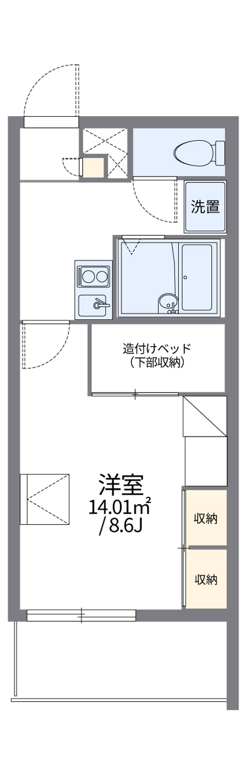 レオパレスユーアンドケイ 間取図