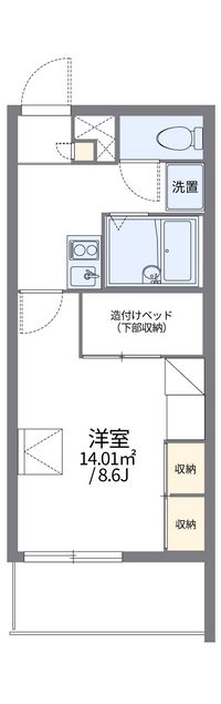 レオパレスユーアンドケイ 間取り図